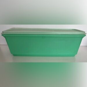 Tupperware Jadite Green #782 Celery Vegetable Container Grid & Sheer Lid Vintage